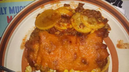 Auflauf mit Rinderhackfleisch und gelber Zucchini