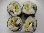 Shellys leichte Sushi-Avocado-Rolle mit Pilzen