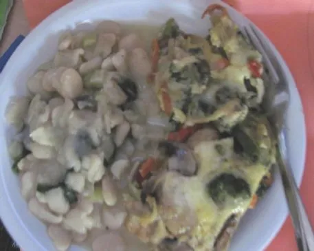 Toskanische Garnelen-Frittata