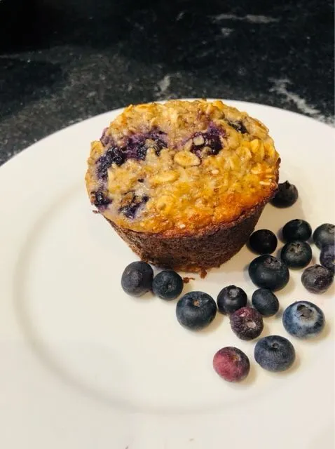 Blaubeer-Hafer-Protein-Muffins