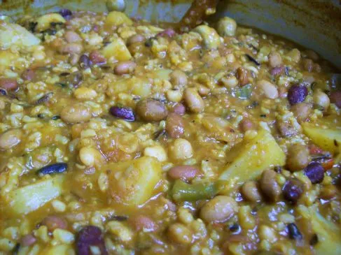 "Die Nachbarschaft" Bohnen- und Reis-Eintopf