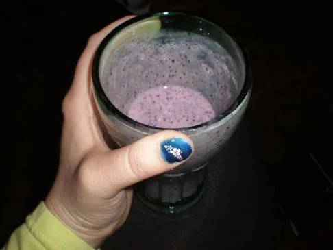 Bananen-Blaubeer-Smoothie