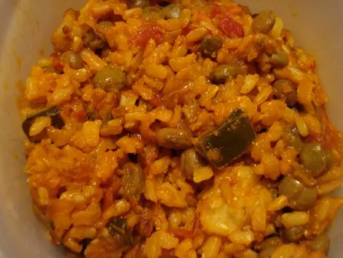 Brauner Reis & Bohnen