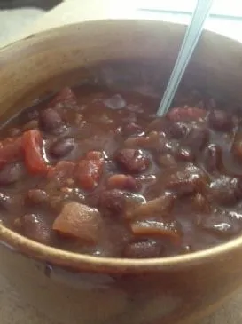 Schwarze Bohnen Gemüse Chili