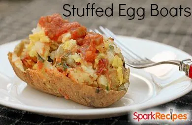 Beladene Frühstückskartoffeln