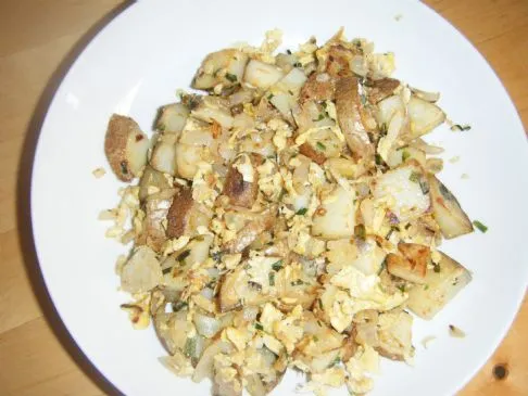 Frittierte Kartoffelmasse