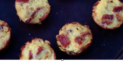 Käse-Blumenkohl-Bacon-Bites