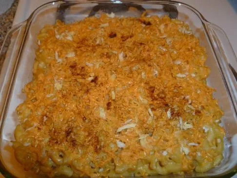Vegane gebackene Mac & Cheese