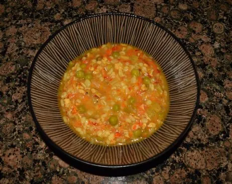 Geröstete Paprika & Hühnergerstensuppe