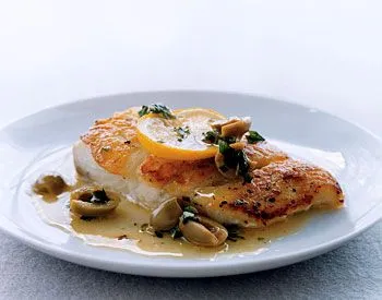 Fischfilets mit Oliven und Oregano
