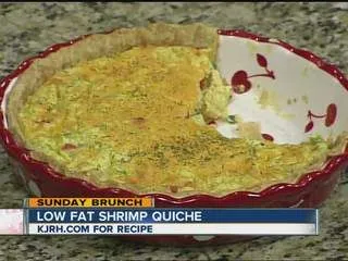 Fettarme Garnelen-Quiche