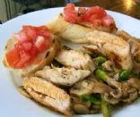 Gebratener Spargel und Pilze in einer Zitronen-Thymian-Butter