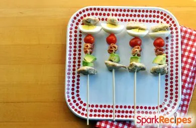 Cobb-Salat-Partykabobs