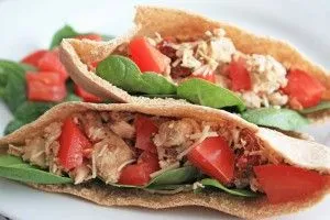 Pita-Sandwiches mit Putenhackfleisch