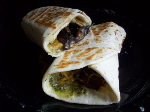 Pesto-Portobello-Wrap