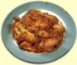 Galangal Gebratenes Hähnchen (Ayam Goreng Lengkuas)