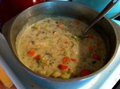 Tofu "Sahne" von Gemüse