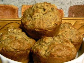 Gesunde Bananen-Nuss-Hafer-Muffins