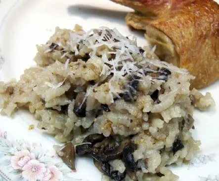 Pilzgebackenes Risotto