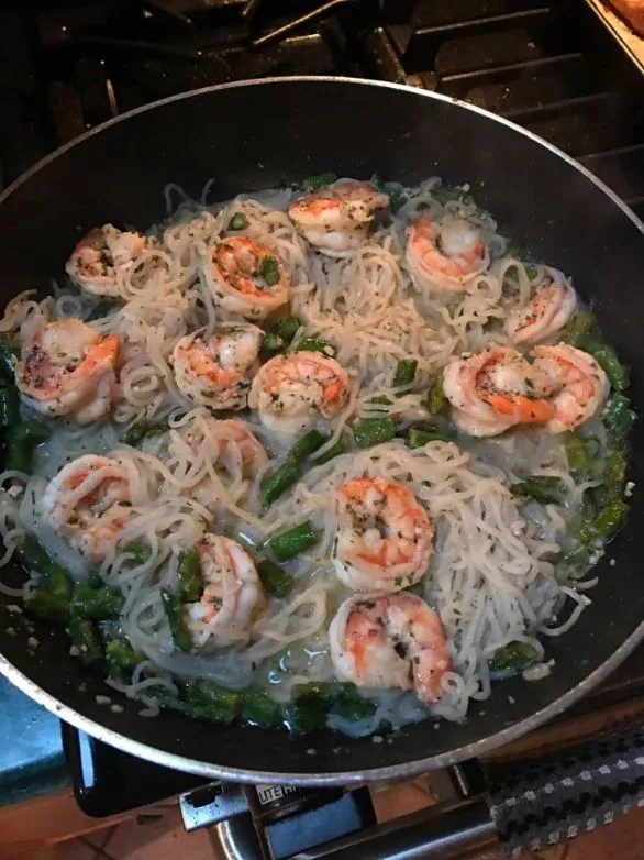 Leichte Garnelen Scampi