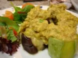 Gefüllte Zucchini & Aubergine mit Schweinehack-Curry