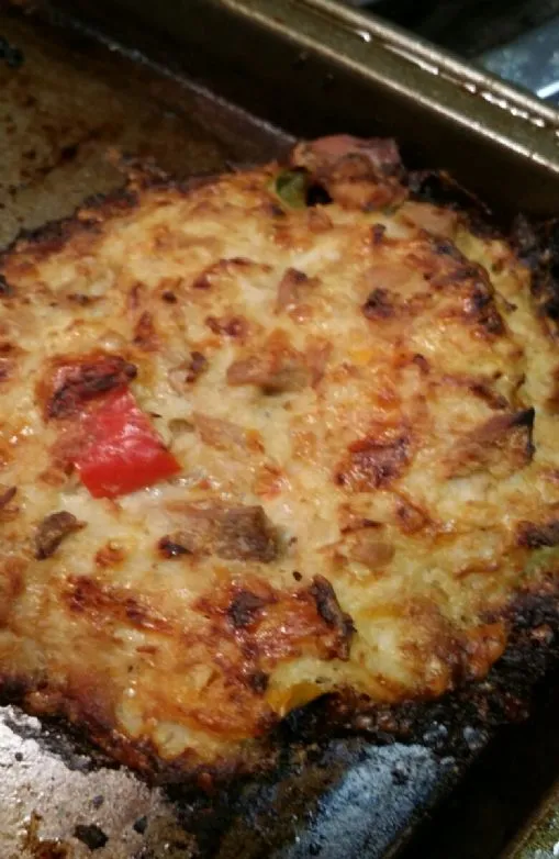 Blumenkohl-Thunfischkuchen, low carb