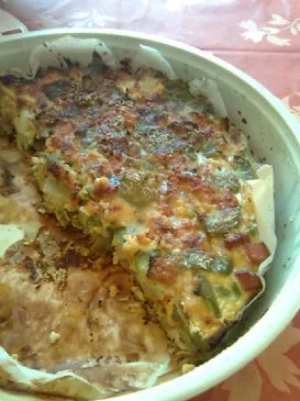 Grüne Paprika Quiche