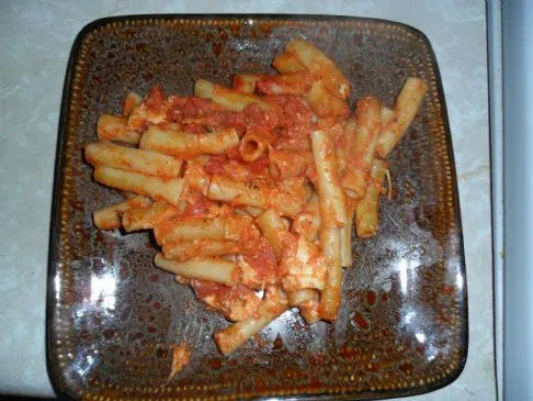 Hähnchen und Ziti Auflauf
