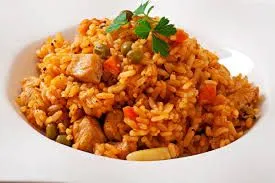 Puerto Rican Arroz con Gandules mit Schinken
