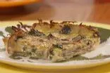 Pilz- und Spinat-Quiche mit Kartoffelkruste