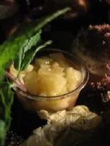 Vegane Schokoladen-Panna-Cotta mit Zimt-Rum-Ananas-Ragout