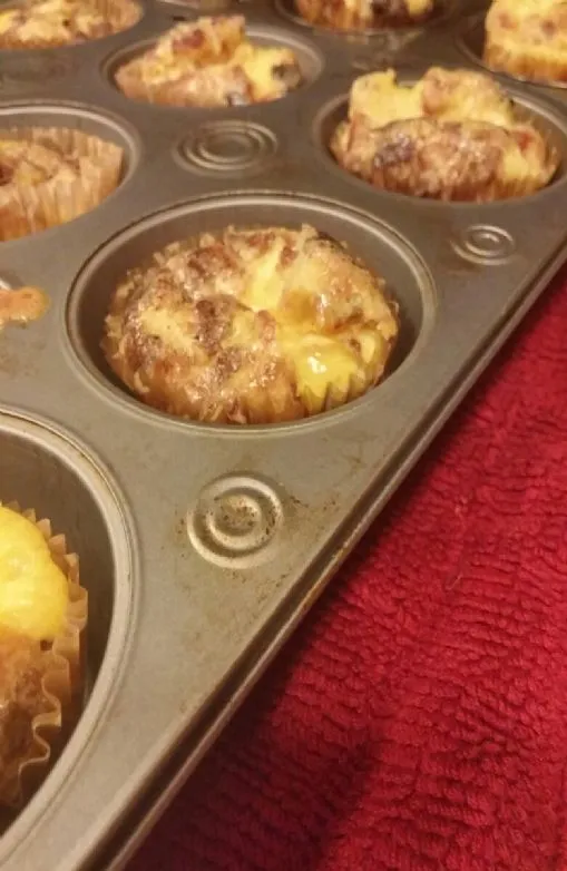 Frühstücks-Ei-Muffins - Speck-Käse-Geschmack