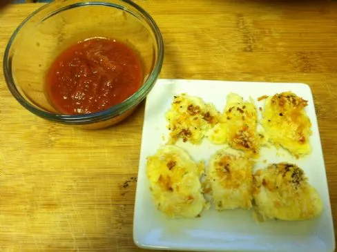 Leichte Panko-Mozzarella-Bites