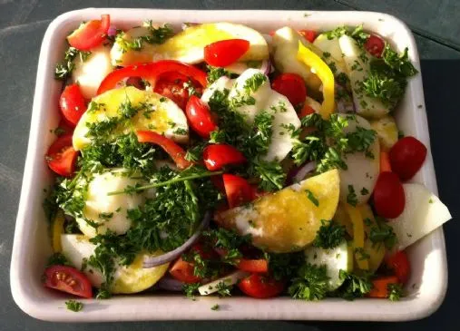 Briam - Griechischer Gemüseeintopf aus dem Slow Cooker