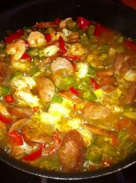 Malus Garnelen- und Kielbasa-Gumbo