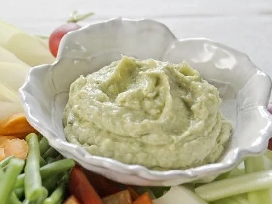 WFPB Avocado-Weiße-Bohnen-Aufstrich oder Dip
