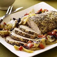 Slow-Cooker Mediterraner Schweinebraten