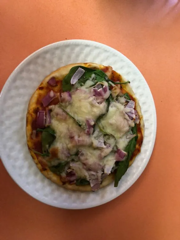 Spinat-Pizza-Pita