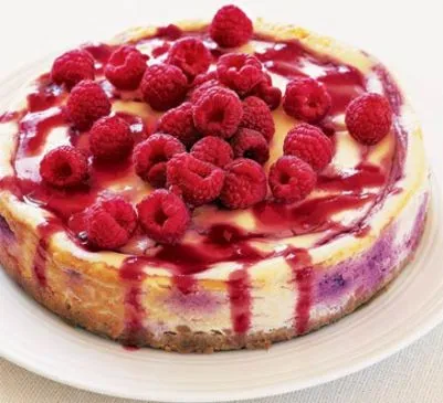 Gebackener Himbeer-Un-Cheesecake