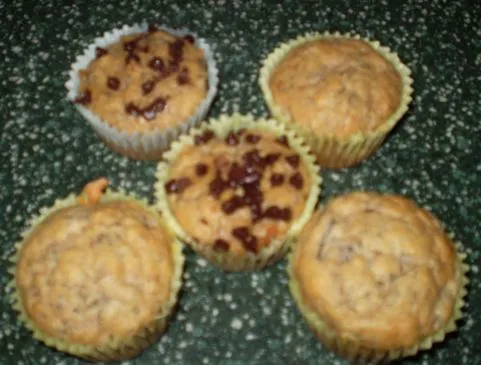Kalorienarme/ fettarme/ zuckerfreie Bananenmuffins