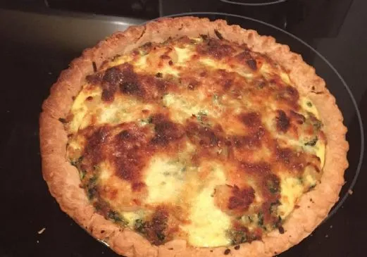 Garnelen-Spinat-Quiche