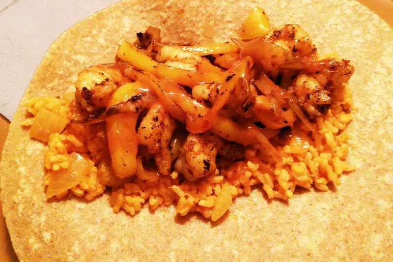 Garnelen-Fajitas