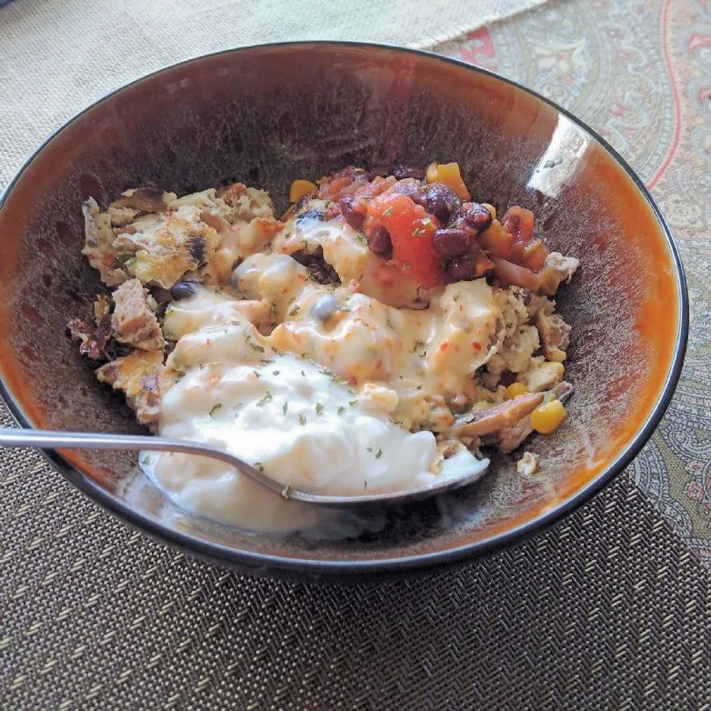 Mexikanischer Eiweiß-Auflauf