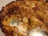 Lauch und Kartoffeln au Gratin