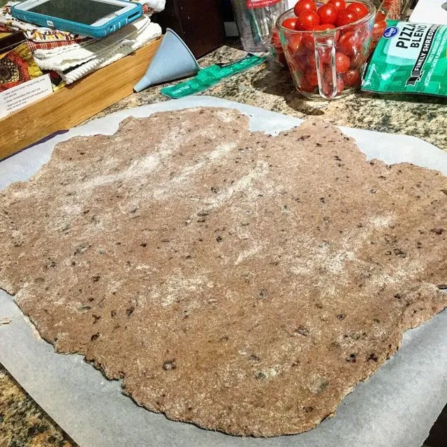 Schwarze-Bohnen-Kruste für Pizza