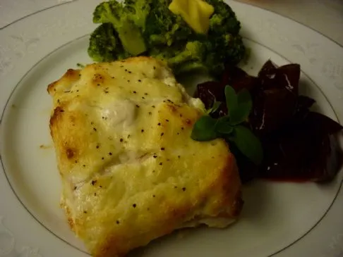 Cremiger Parmesan-Lachsfilet