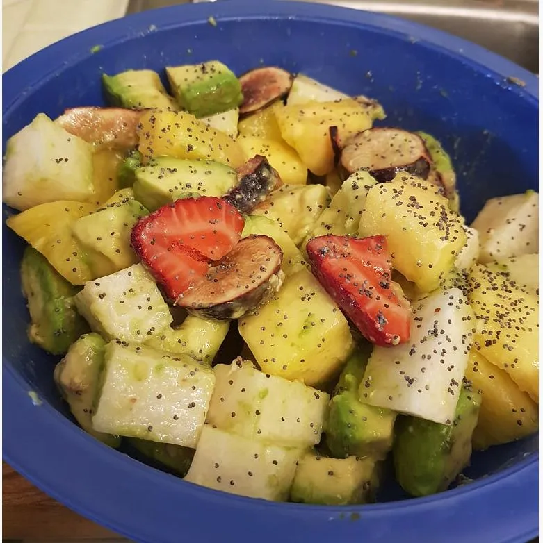 Schöner Mohnfruchtsalat