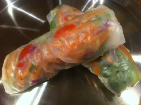 Frühlingsrollen - Gemüse, Mango, Garnelen