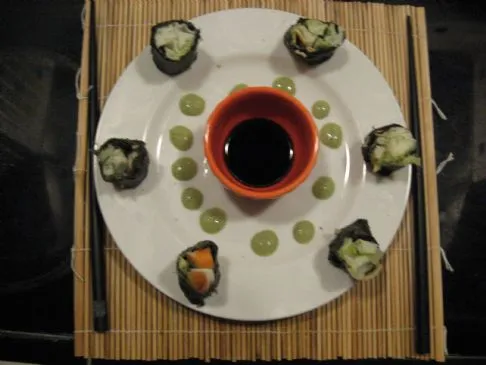 Sushi Maki Krabbenrolle - ohne Reis