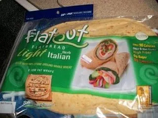 JASONZ's Flatout Fladenbrot-Hähnchenpizza mit Knoblauch